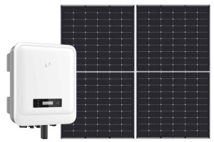 Solar photovoltaic (PV) 3.3kW system with 5kW single-phase inverter