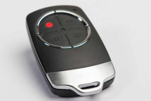 Automatic garage door with remotes