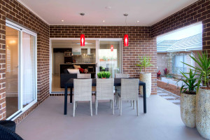 Screed concrete floor to Alfresco